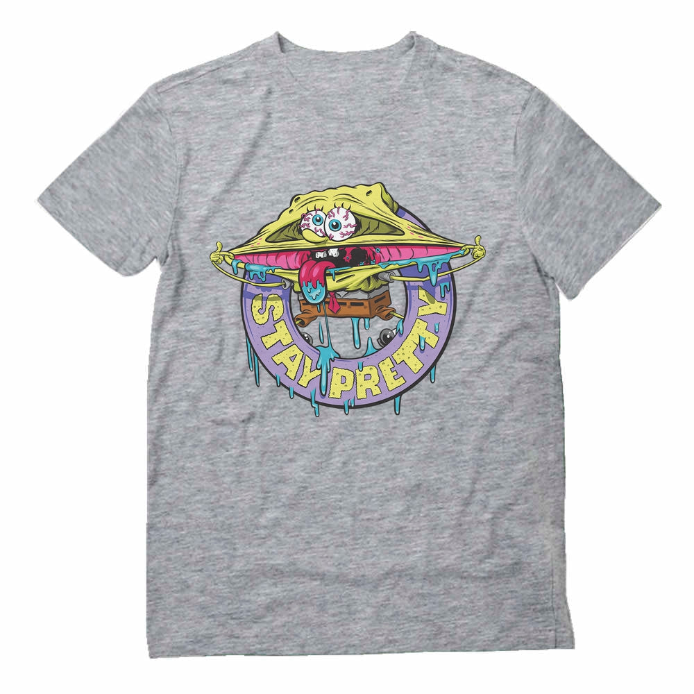 Nickelodeon Spongebob Squarepants Shirt Stay Pretty Funny Party T-Shirt