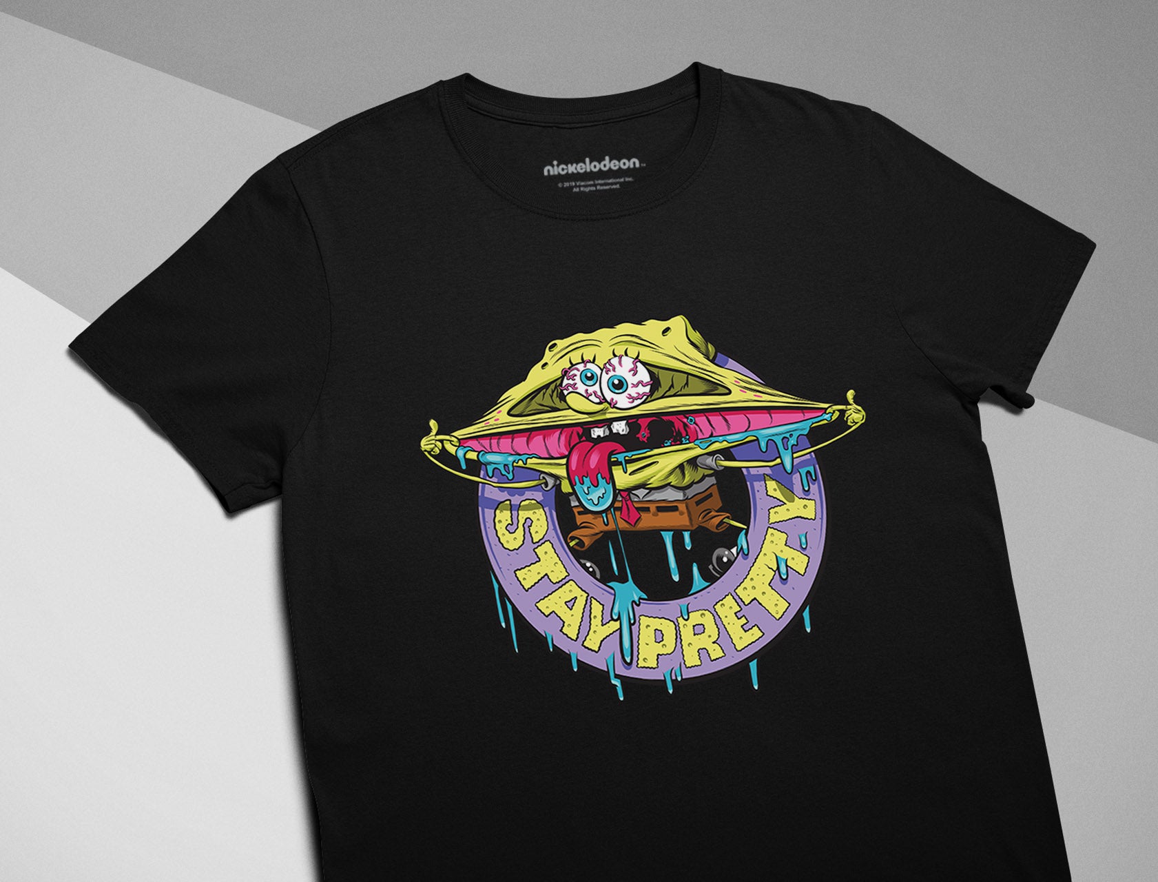 Nickelodeon Spongebob Squarepants Shirt Stay Pretty Funny Party T-Shirt