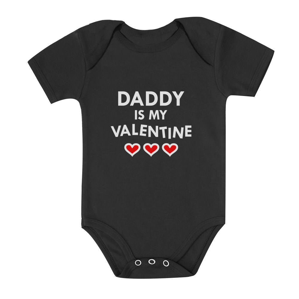 Daddy Is My Valentine Baby Bodysuit