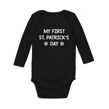 My First St. Patrick's Day Baby Long Sleeve Bodysuit