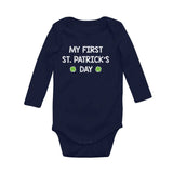 My First St. Patrick's Day Baby Long Sleeve Bodysuit