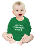 My First St. Patrick's Day Baby Long Sleeve Bodysuit