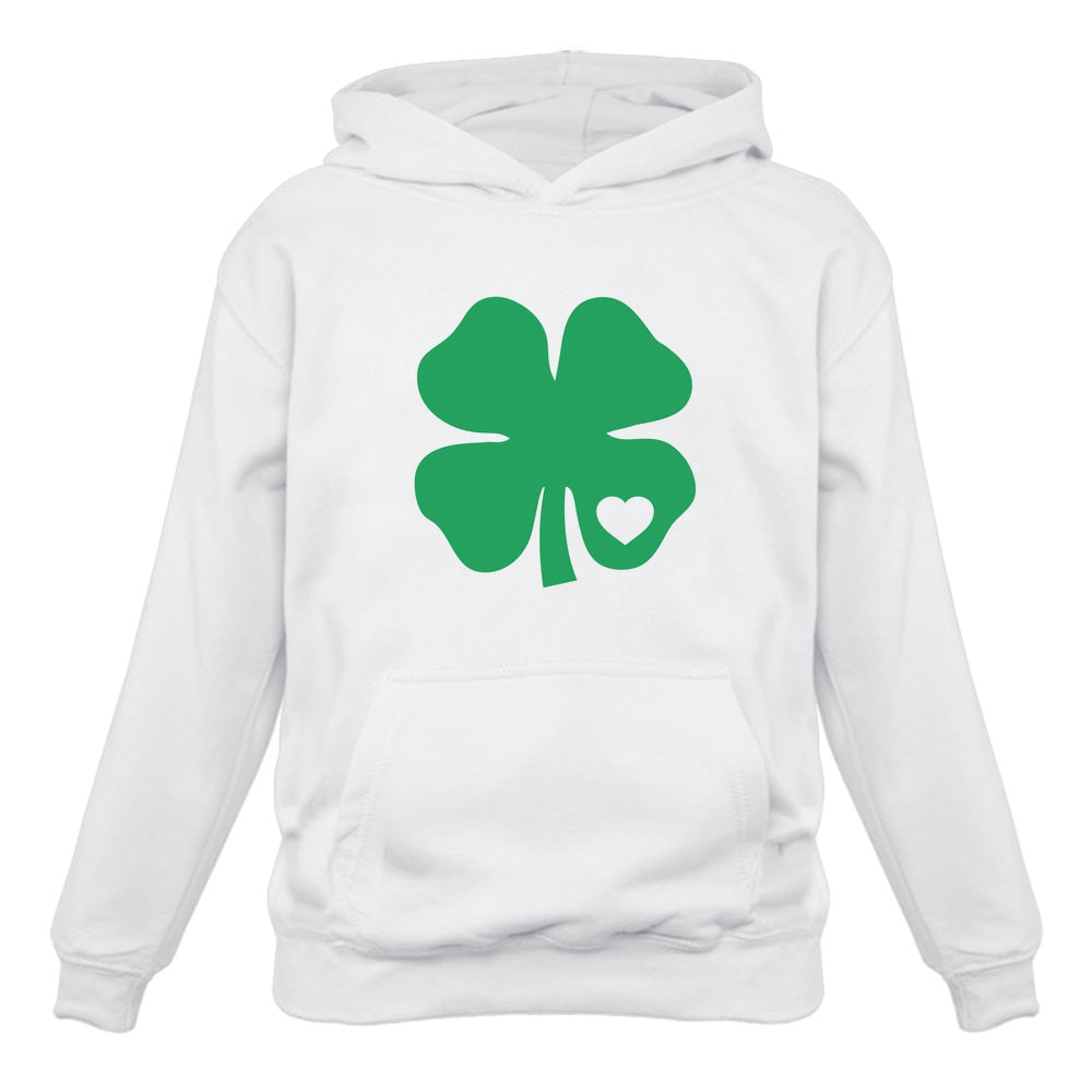 Green Clover Heart Women Hoodie