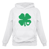 Green Clover Heart Women Hoodie