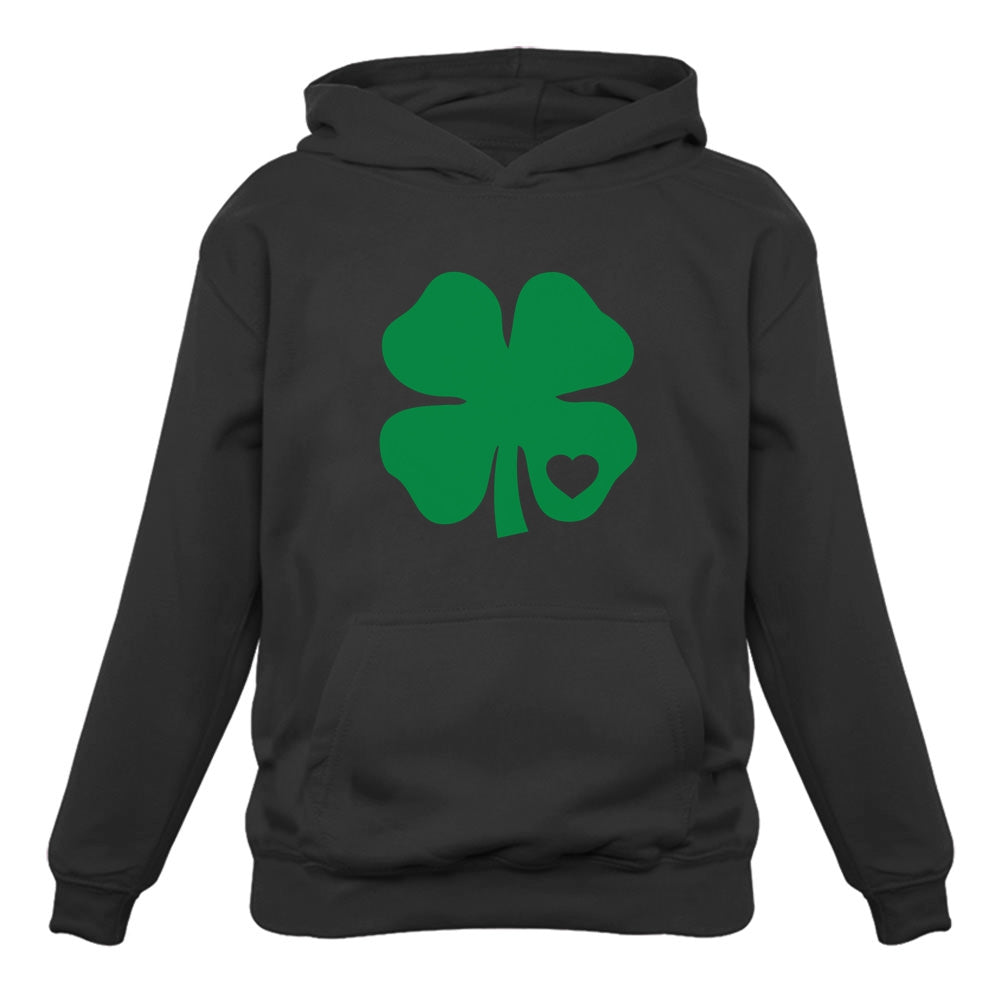 Green Clover Heart Women Hoodie
