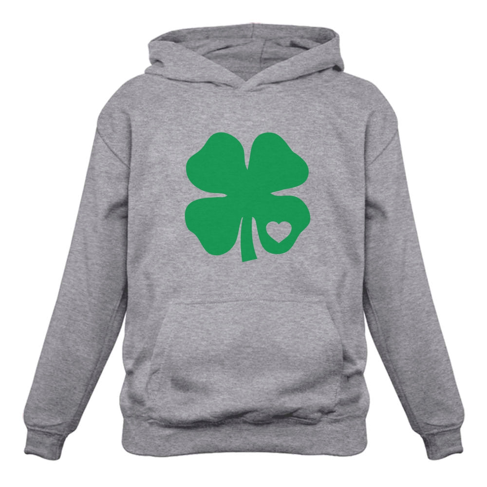 Green Clover Heart Women Hoodie