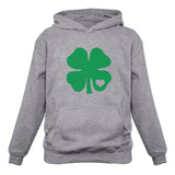 Green Clover Heart Women Hoodie