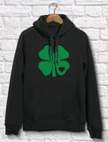 Green Clover Heart Women Hoodie