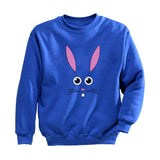 Children's Cute Easter Bunny Face Toddler Kids Sweatshirt 