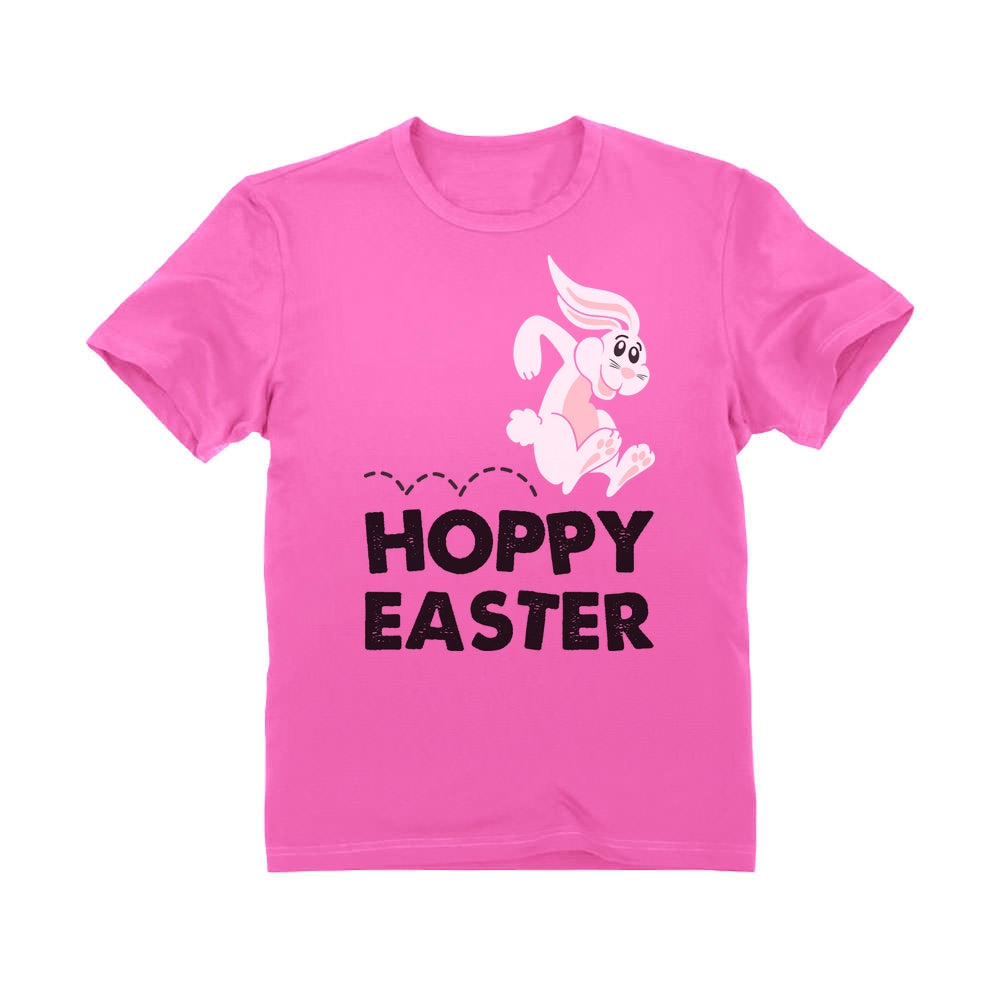 Hoppy Easter Bunny Cute Rabbit Youth Kids T-Shirt
