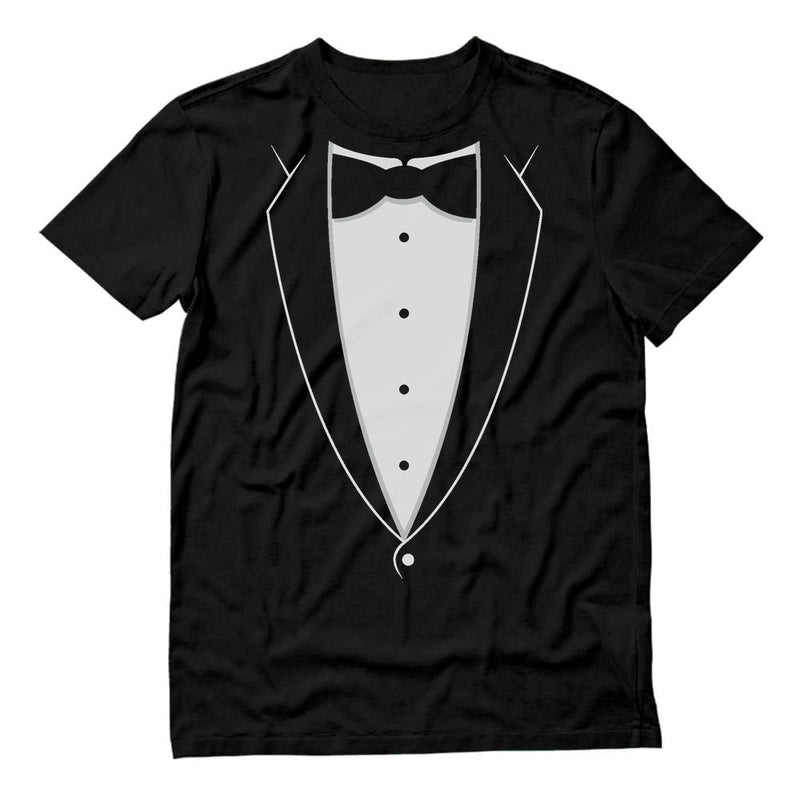 Black Bow Tie Suit T-Shirt