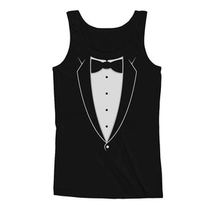 Black Bow Tie Suit Men's Tank Top