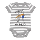 Daddy Is My Hero Baby Bodysuit 