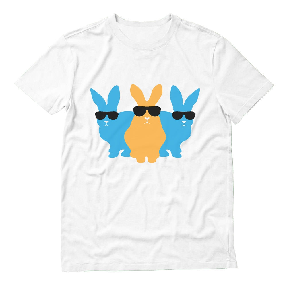Hip Trio Bunnies Shades Funny Hipster Easter T-Shirt