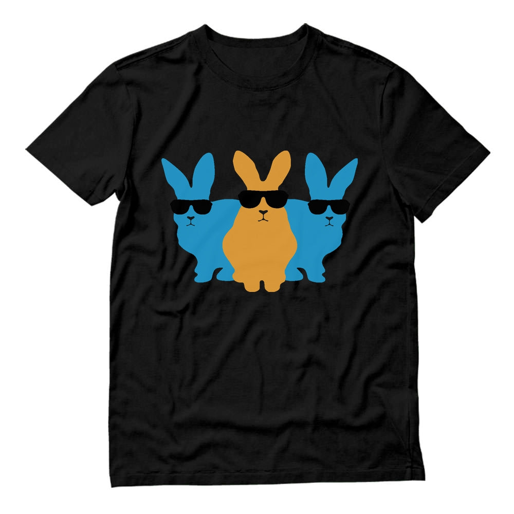 Hip Trio Bunnies Shades Funny Hipster Easter T-Shirt
