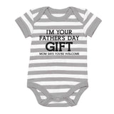 I'm Your Father's Day Gift Mom Says Welcome Baby Bodysuit