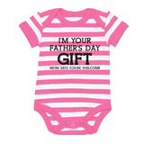 I'm Your Father's Day Gift Mom Says Welcome Baby Bodysuit