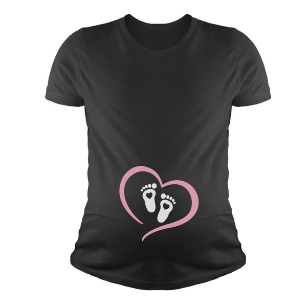 Tstars Reps for Mom - Very Cute Baby Lifter - Funny Pregnancy Maternity Shirt Black S