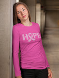 Hope Pink Ribbon Women Long Sleeve T-Shirt