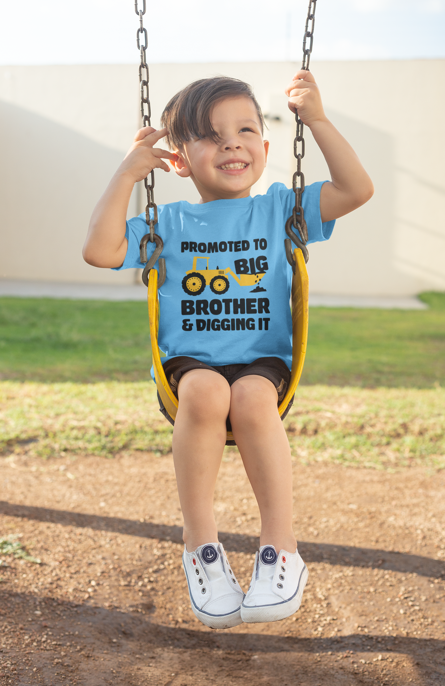 Promoted to Big Brother and Digging It Toddler Shirt