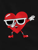 Dabbing Heart Valentine's Day Love Dab Toddler Long sleeve T-Shirt 