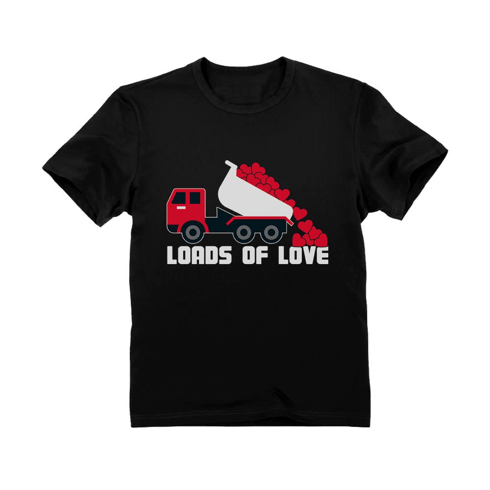 First Valentine's Day Loads of Love Dump Truck Infant Kids T-Shirt