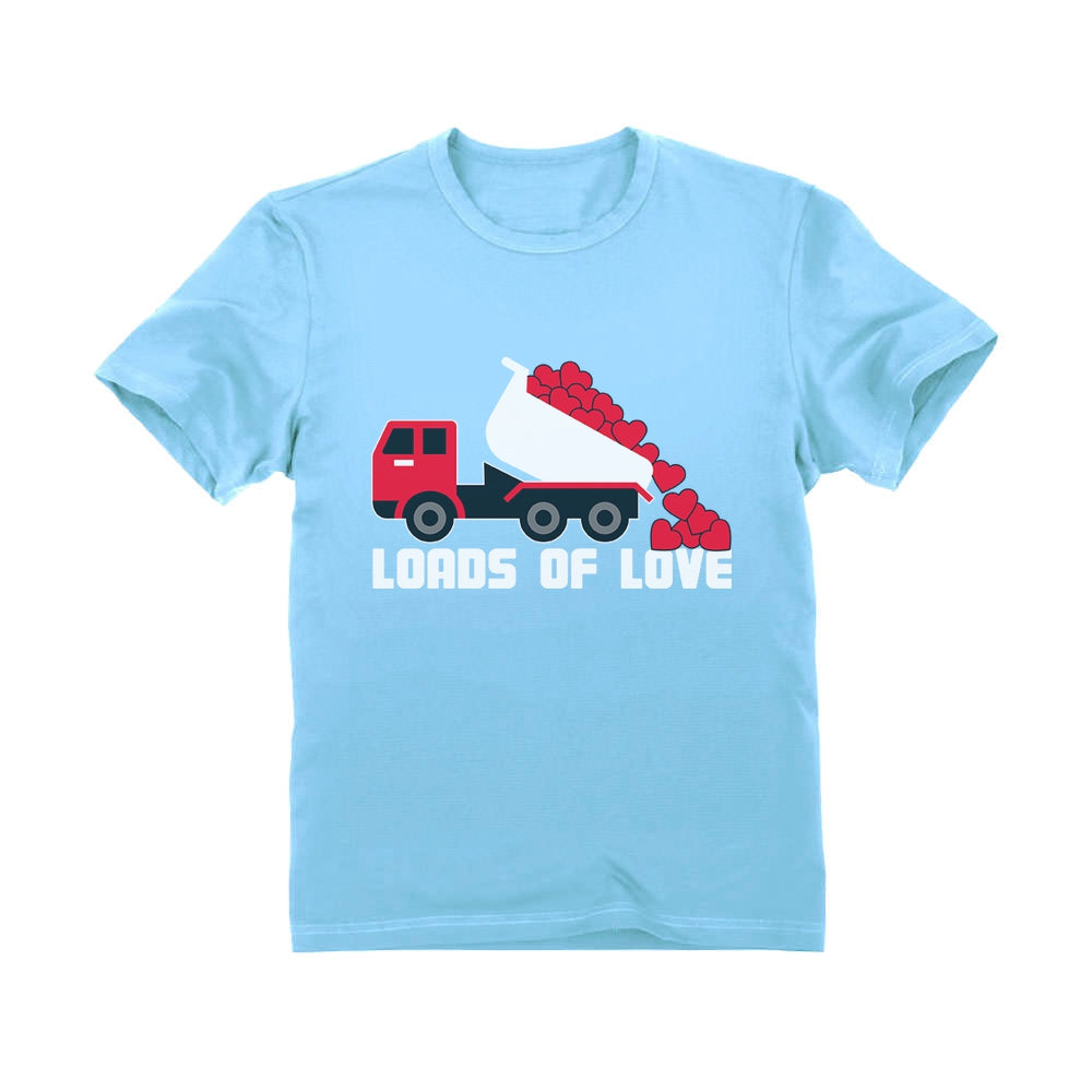 First Valentine's Day Loads of Love Dump Truck Infant Kids T-Shirt