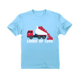 First Valentine's Day Loads of Love Dump Truck Infant Kids T-Shirt