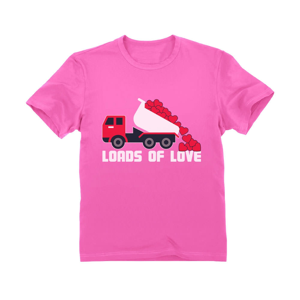 First Valentine's Day Loads of Love Dump Truck Infant Kids T-Shirt