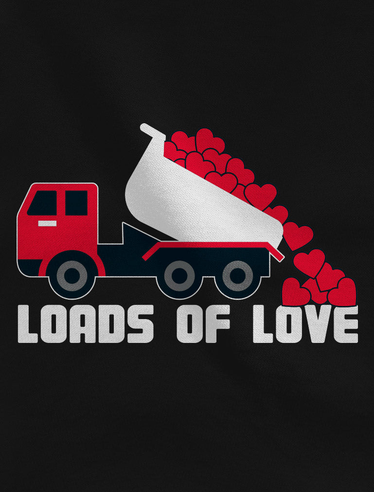 First Valentine's Day Loads of Love Dump Truck Infant Kids T-Shirt
