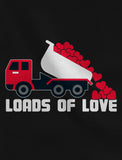First Valentine's Day Loads of Love Dump Truck Infant Kids T-Shirt
