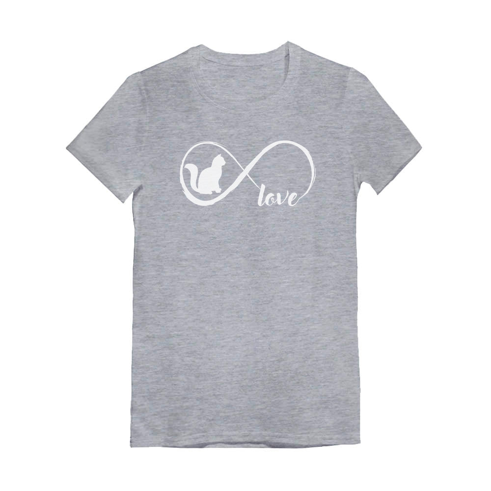 Infinite Love - Gift for Cat Lovers Youth Kids Girls' Fitted T-Shirt