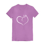 Infinite Love Cat - Gift for Cat Lovers Youth Kids Girls' Fitted T-Shirt