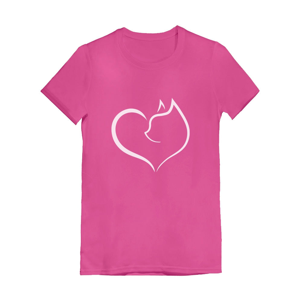 Infinite Love Cat - Gift for Cat Lovers Youth Kids Girls' Fitted T-Shirt