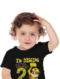 Paw Patrol Rubble Digging 2nd Birthday Official Nickelodeon Toddler Kids T-Shirt