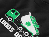 Loads of Luck - St. Patrick's Day Clover Truck Long sleeve T-Shirt For Kids