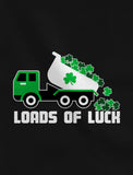 Loads of Luck - St. Patrick's Day Clover Truck Long sleeve T-Shirt For Kids 