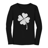 St. Patricks Day Lucky Charm Clover Women Long Sleeve T-Shirt