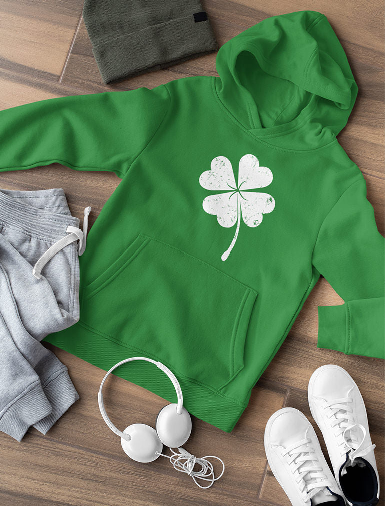 St. Patricks Day Lucky Charm Clover Hoodie