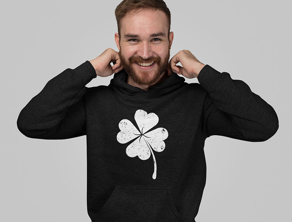 St. Patricks Day Lucky Charm Clover Hoodie