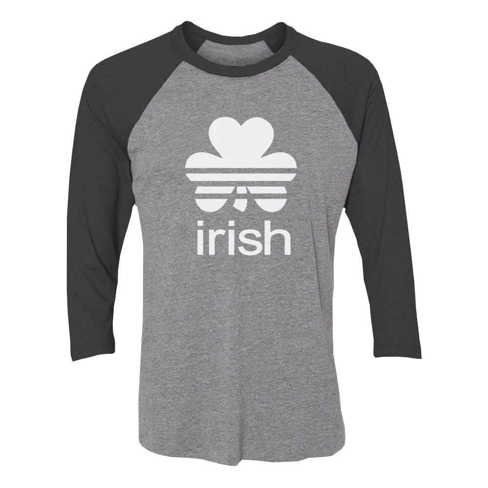 St. Patrick's Day Lucky Charm Irish Clover Shamrock 3/4 Women Sleeve Baseball Jersey Shirt