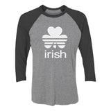 St. Patrick's Day Lucky Charm Irish Clover Shamrock 3/4 Women Sleeve Baseball Jersey Shirt