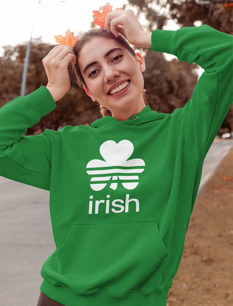 St. Patrick's Day Lucky Charm Irish Clover Shamrock Women Hoodie