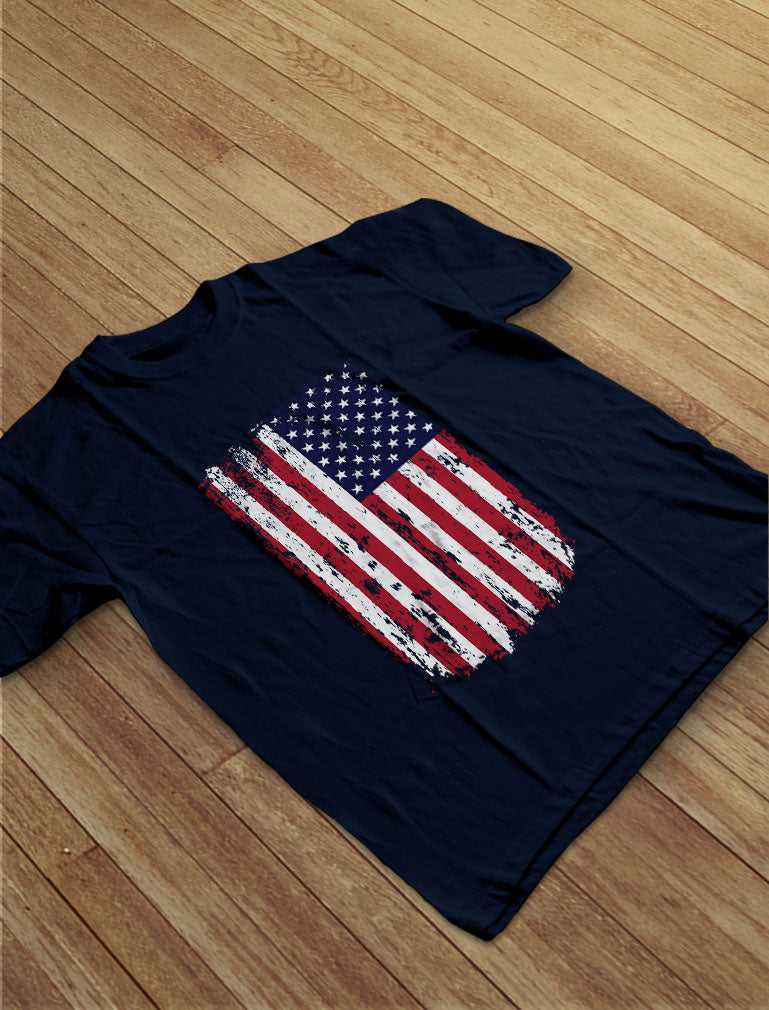 USA Vintage Flag Toddler Kids T-Shirt