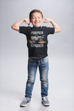 Pumpkin Smasher Truck Tractor I'm Digging Halloween Toddler Kids Shirts Set