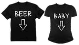 Expecting Baby Belly \ Beer Belly Matching Couples Shirts