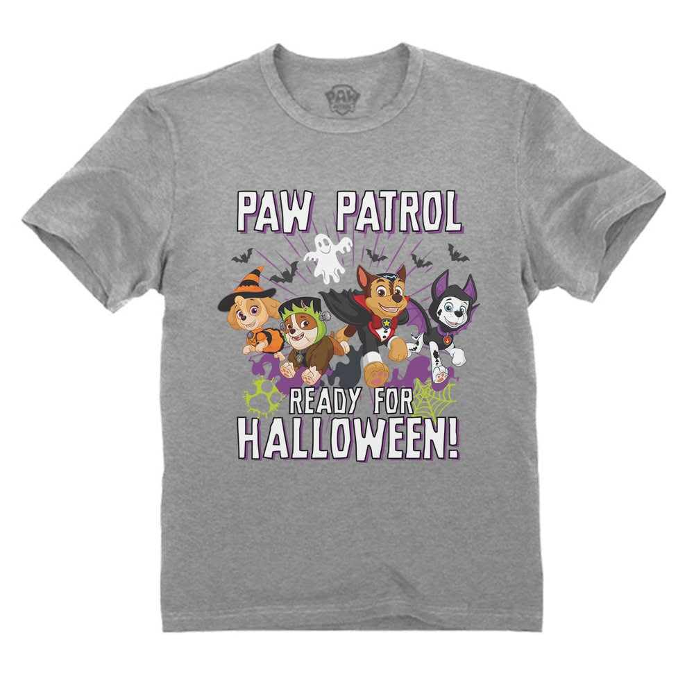 Paw Patrol Marshall Skye Chase Rubble Ready For Halloween Toddler Kids T-Shirt