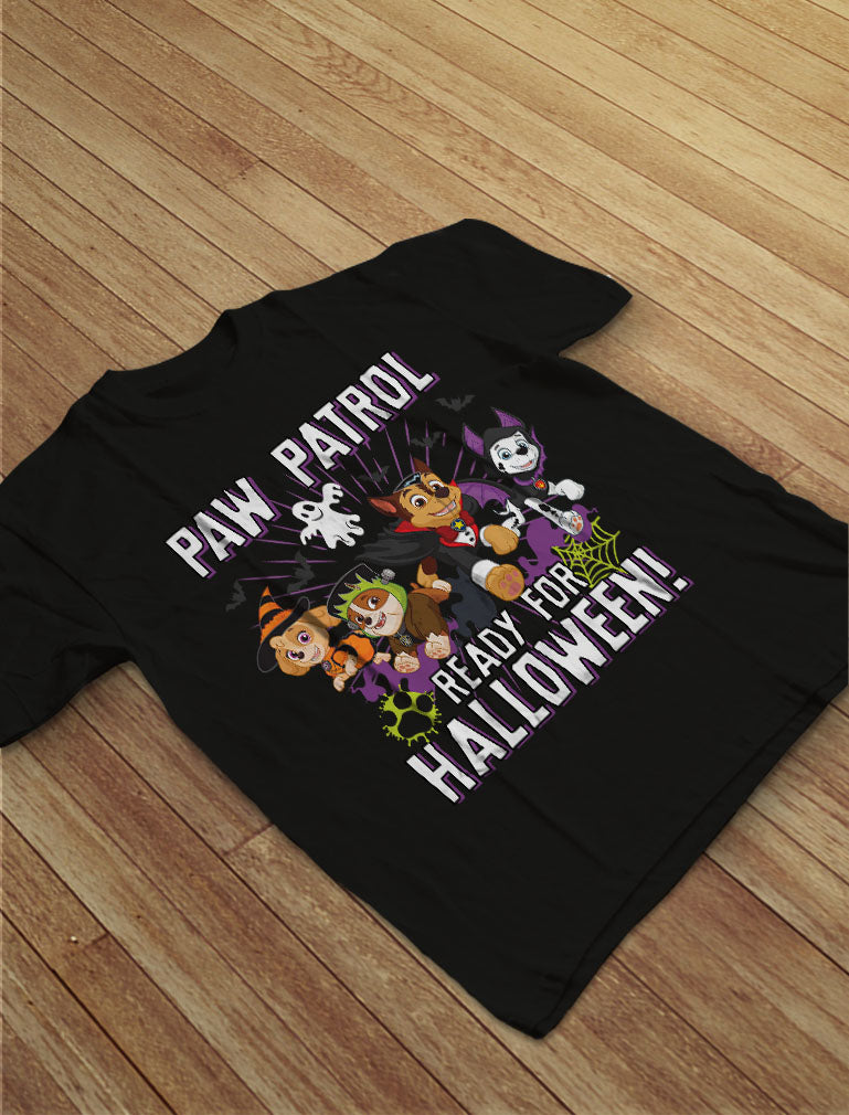 Paw Patrol Marshall Skye Chase Rubble Ready For Halloween Toddler Kids T-Shirt
