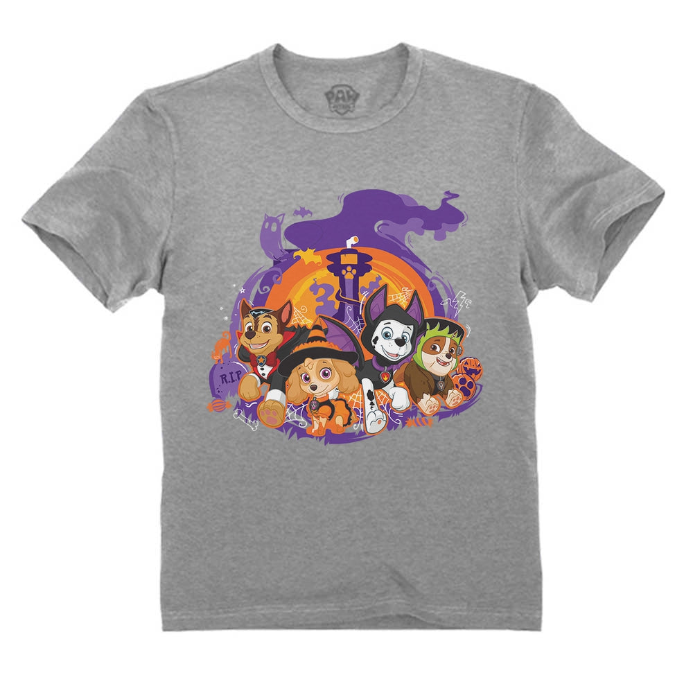 Paw Patrol Rubble Skye Chase Marshall Pups Halloween Toddler Kids T-Shirt