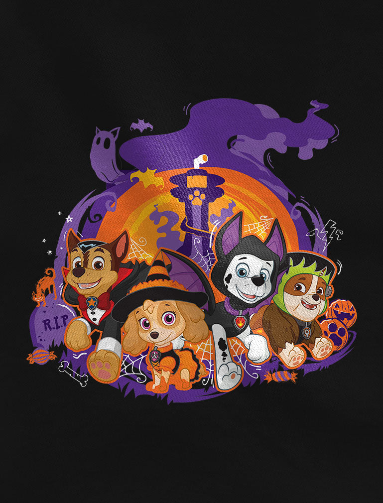 Paw Patrol Rubble Skye Chase Marshall Pups Halloween Toddler Kids T-Shirt